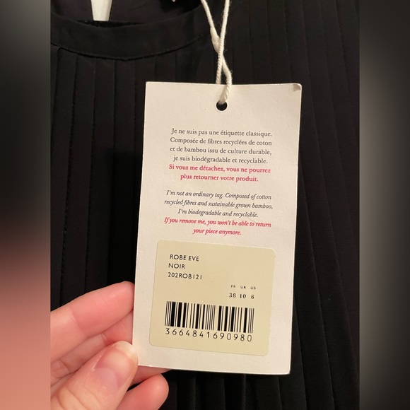 Sézane Eve dress size 6 NWT - Picture 4 of 5